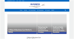 Desktop Screenshot of businesseurope.org
